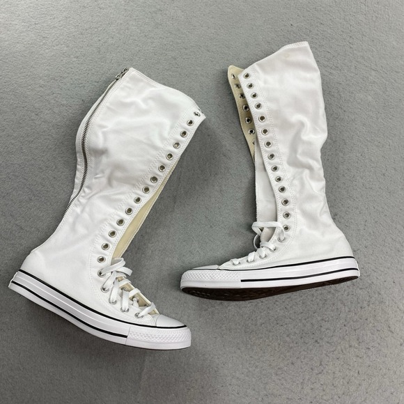 Converse Chuck Taylor All Star XXHI Womens US 7.5 White Knee High Lace Sneakers - Picture 1 of 12